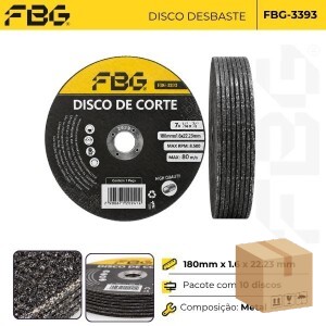 FBG-M 3393 DISCO DE CORTE PCT C/10 PEÇAS