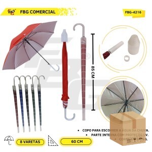FBG-M 4216 GUARDA CHUVA 60 CM