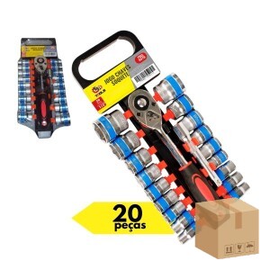 FBG-M 3076 JOGO CHAVES SOQUETE C/ 20 PÇ
