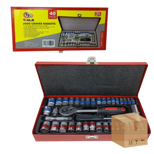 FBG-M 3077 JOGO CHAVES SOQUETE C/ 40 PÇ